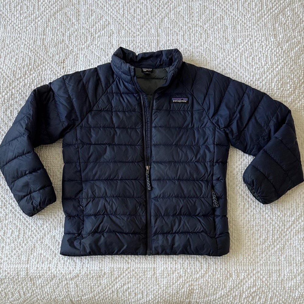 Patagonia Kids XS 5-6 Dark Blue Puffer Jacket